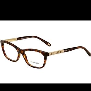 Tiffany & Co. TF2102 Roman Numeral Luxury Eyeglasses Frame Only Tortoise #164